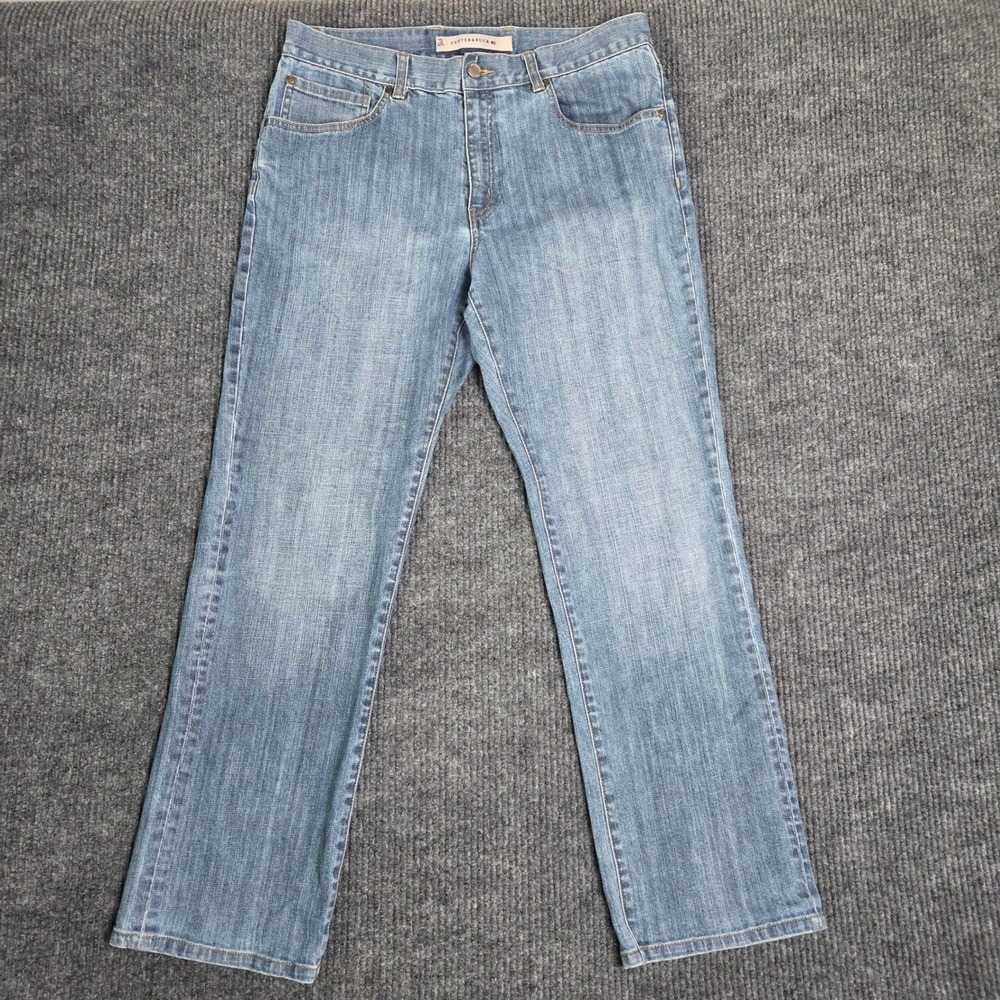 Cutter & Buck Mens Jeans Size 35x32 Light Wash Denim Casual Pants